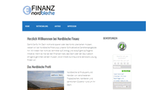 Desktop Screenshot of finanz.nordbleche.de