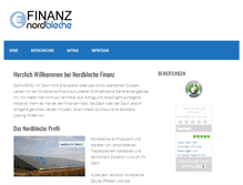 Tablet Screenshot of finanz.nordbleche.de